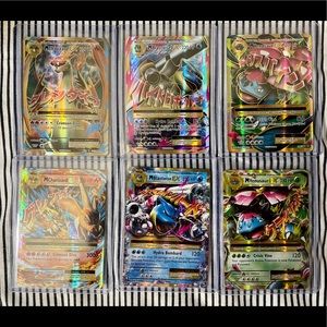 Mega EX Full Art and Half Art Mint Pokémon Cards